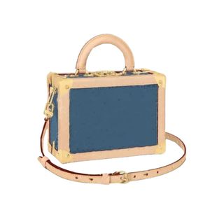 Fashion Women's Petite Valise Hard Box Women's Casual Design Luxury Denim Canvas Denim Bag Cosmetic Box Handbag Crossbodys Shoulder Bag Men's Wallet