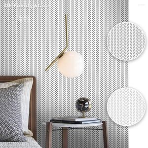 Papéis de parede Papéis de parede Branco Branco Ferring Papel de parede Modern Stripe Peel e Stick Auto Adesivo Casa Velha Renovação de Móveis