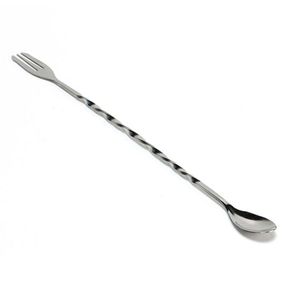 Cucchiaio da 26 cm in acciaio inossidabile cucchiaio a spirale bar a spirale per cocktail che bevono due cucchiai lunghi forches 8474300