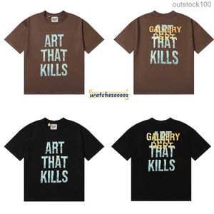 Trend High Quality Galle Dapt t Shirts Designer Tshirt Fashion Art Kills Rupture Printed Short Sleeved T-shirt for Men and Women with Real Logo