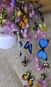 Borbolefly Plum Flower Nail Art Transfer Fils