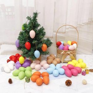 Decoração de festa 1 Definir ovos de Páscoa Random Color Reutilistic 100 peças Crianças DIY Crie pingentes de atmosfera