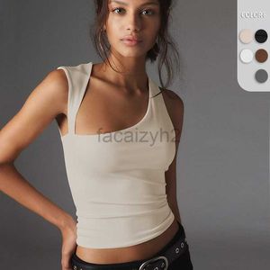 Women's T Shirt sexy Tees Spring/Summer New Y2K Irregular Neckline Top Sexy Open Back T-shirt Slim Fit Tank Top for Women Wearing Outskirts Plus Size tops