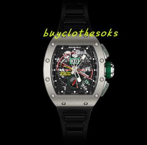 Högkvalitativ armbandsur Designer Luxury Men's Watch Classic Limited Edition RM11-01 Roberto Mancini Automatisk Winding Fly Back Chronograph Sports Watch