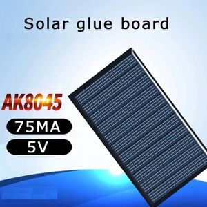 5V 75 mA 80x45mm Solarpanel Tropfen Kleberplatine DIY Silicon Panels Polykristalline Gartenleuchten Accessoires 240430