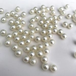 Party Decoration 8mm ABS Imitation Pearl Bead Charm For Earring Bracelet Necklace Headdress Jewelry Making No Hole Christmas