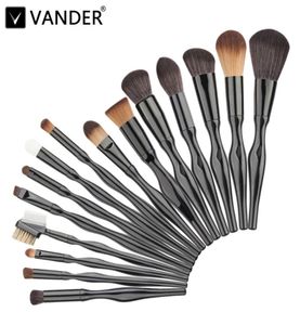 Vander 15pcs Professional Body Courve Make -up Pinsel Gesichtsbehörde Beauty Blush Foundation Contour Pulver Kosmetik Pinsel Kits3055020