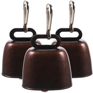 Party liefert 3 Sätze die Glocke laute Bronze Outdoor Anti-verlorene Haustierkuhglocken für Haustiere Hundekragen Ornamente Accessoires