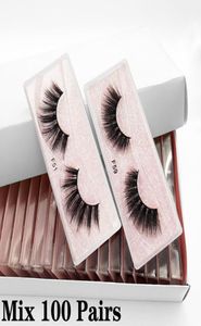 Mink Lashes Whole 10203050100pcs 3d Mink Eyelashes Pack Natural False Eyelashes Vendors Makeup Fake Eyelashes Bulk Items8573293