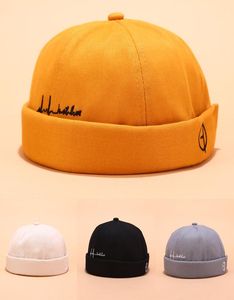 Chapéus para caveira Men Homem Chapéu de Inverno Inverno Repro Bergo Baggy Melon Cap Cuff Docker Fisherman Geipos Chapéus para MEN93977709