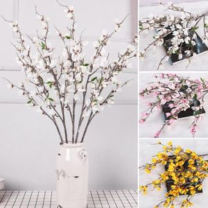 Dekorativa blommor bröllopsfest skrivbord ornament trädgård blomma hem dekoration 1pc multi färg konstgjord magnolia mini simulering