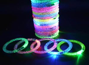 Flashing LED Party Bransoletę Taniec Disco Light Up Bangle Halloween Carnival Neon Kids Prezenty 5029769