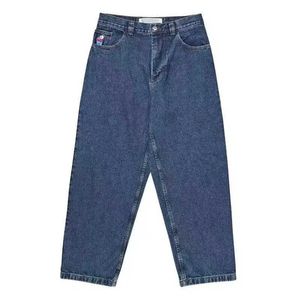 Polar Big Boy Jeans Mens Designer Pants Hip Hop Jorts Y2K Trousers Skate Streetwear Retro Denim Cartoon Graphic Brodery Baggy Losta Fit Clothes Harajuku W8k3