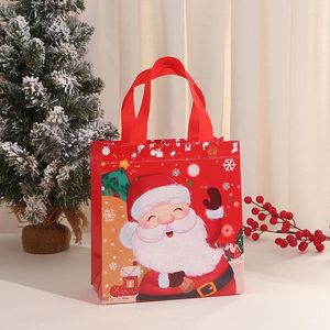 Weihnachtsdekoration Verpackungstasche Xtmas Geschenk Süßigkeiten Aufbewahrungstaschen wasserdichte Sack Dekoration Schneemannhalter Dekor Dekor Dekor