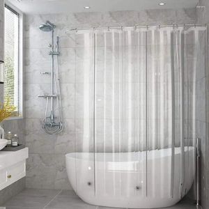 Shower Curtains Waterproof Clear Curtain Liner PEVA Lightweight Plastic With 3 Magnets For Bathroom