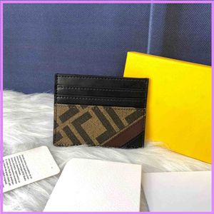 حقيبة بطاقة أزياء Women Mens Designer Wallet f أحرف حقيقية من الجلد الأكياس الداخلية فتحات الجيب جودة عالية 10 8 سم G224212F 2449