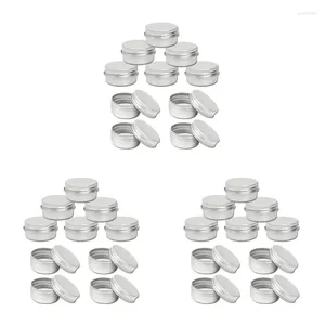 Lagringsflaskor AD-75x 15 ml Aluminium Tenn Stora smink Candle Pots kapacitet Tom Big Cosmetic/Candle/Spice Pots/Hair Product