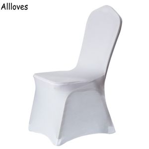 50 PCS Lot Wedding Chair Covers Spandex Stretch Slipcover för restaurang Bankett Hotel Dining Party Universal Chair Cover Decorations C 190D