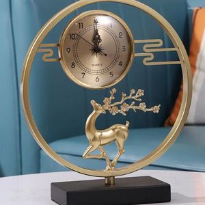 Table Clocks Luxury Modern Bedroom Desk Clock Desktop Office Gaming Room Automatic Vintage Reloj Mesa Decorativo Home Decor