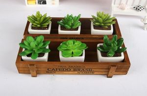 5PCSLOT Zakka wooden flowerpot retro wooden gardening fleshy succulent flower wood storage box creative J09315382231