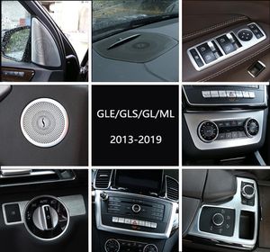 Car Inner Door o Speaker Gearshift Panel Door Armrest Cover Trim Sticker for Mercedes Benz ML GL Class GLE GLS Auto Accessories4297783