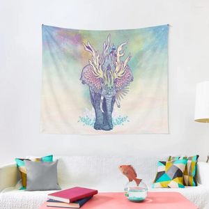 Arazzi Spirit Animale - Elefante Arazzo giapponese decorazione della camera estetica per il murale del muro della camera da letto
