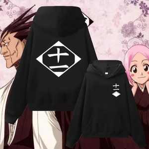 Kadın Hoodies Harajuku Anime Bleach Hoodie Cosplay Zaraki Kenpachi Kusajishi Yaciru Pamuk Külot Sweatshirt Erkek Kadın Sokak Giyin