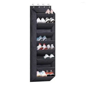 Kitchen Storage Over The Door Shoe Organizer For Closet With LargeDeep Pockets Narrow Rack Hanging Boot