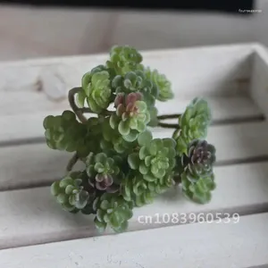 Fiori decorativi 24 artificiali succulenti erba pianta finta paesaggio loto rare piante decorazioni da giardino fiore decorazioni per matrimoni teste