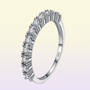 Yamni Brand Luxury Simple Finger Ring 100 925 Серебряные обручальные кольца для женщин с бриллиантовым кольцом JZR144242935596408