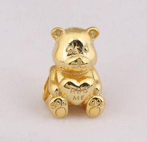 Theodore Bear Bracelet Charms 925 Silver Fits para pulseira de estilo DIY 767236 H89502985