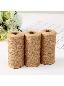 Party Decoration Natural Jute Twine Rustic String For Crafts Gift Wrapping Packing Christmas And Gardening Applications