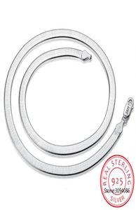 Kedjor 100 Original 925 Solid Sterling Silver Chokers Halsband för kvinnor Fina smycken Wedding Men Gift XL69715746