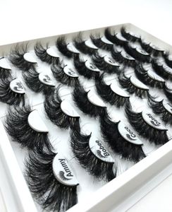 3D Mink Eyelashes Mixed Styles 25mm Full Strip Lashes with Packaging Box Long Eye Lash FDshine2852474