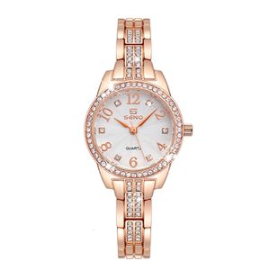 Alloy New Fashion Watch Set Armband Watch Waterproof Women s smycken Buckle Quartz Watch Armband