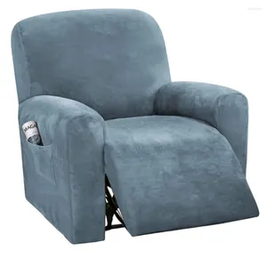 Sandalye, esnek yatar yumuşak kadife 1 koltuklu kanepe slipcovers form formda yıkanabilir kanepe koruyucusu ev sineması oturma