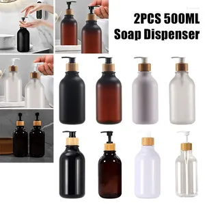 Distributore di sapone liquido da 500 ml glassata/lucida pompa a mano ricaricabile shampoo condizionatore gel doccia da doccia per contenitore vuoto bagno cucina