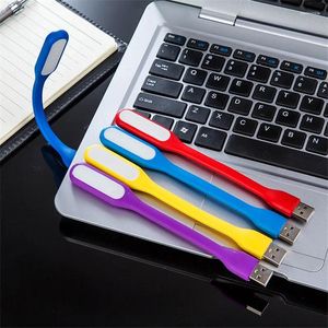 Украшение вечеринки 1pc mini гибкий USB светодиодный светодиодный настольный лампа гаджеты рука для питания банк ПК ноутбук Android Phone OTG Cable