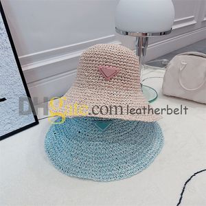 Women Wide Brim Sun Hat Hat Summer Vacation Straw Fisherman Hatge Badge Casquette Luxury Brand Sun Evite Visor Bucket Hat
