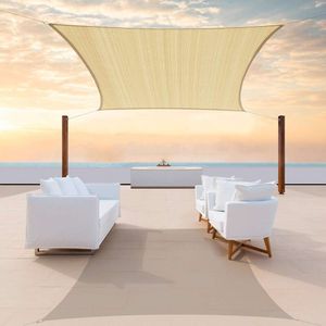 Coltree 30,48 cm x 50,80 m beige Sunshade Sail Rectangular Canopy Tygskärm, vattentät och UV -resistent UPF50, tung, utomhus carportterrass - (vår