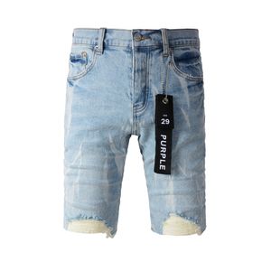 Lila Jeans Shorts Herren Kurzer Designer Jeans Straight Löcher lässig Summer Night Club Blau Ksubi Jeans Damen Shorts Hosen Lochstil Luxus Patch gleiche Style Hosen 95