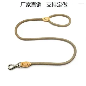 Collari per cani Trazione per animali domestici Ordine commerciale estero Nylon Round Rope Solid Color Reflective può essere spedito direttamente