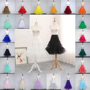 Etek kadınlar 1950'ler kimyasal kızıllık vintage country rock tutu tül etek yüksek bale petticoat swing elbise pettiskirts aksesuar