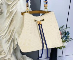 مصمم N50042 Neonoe MM Bucket Bag Bage Luxurys الأكياس الأزياء النسائية عبر الجسم حقيبة اليد المطبوعة السيدات من الجلد الأصلي shoul8067682