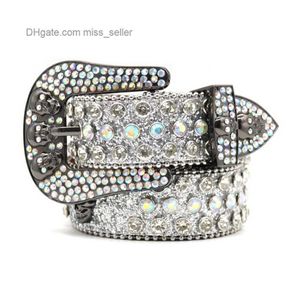 2022 Cintura di designer BB Simon Skull Rhinestone Belt for Men and Women Made Hip Hop Punk Fashion Pant Miss Seller 207x 207x