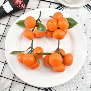 Decorazione per feste Artificial Tangerine Fruit Simulation Foams Realistic for Kitchen Parties Decorations Pography