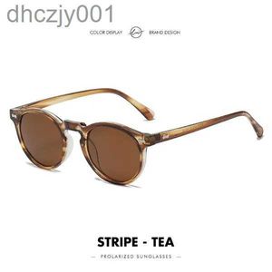 Occhiali da sole lm classici rotondi polarizzati da donna uomo lente da tè sfumature di guida per esterni da sole vintage occhiali unisex uv400 gafas de sol qbk4