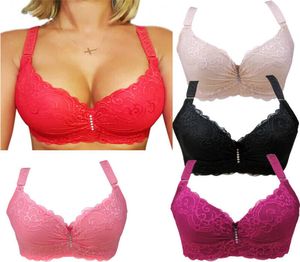 Kvinnor spets blommor behå sexig underwire push up vadderad underkläder av hög kvalitet intimat Brassiere Bralette BH underkläder 1397071