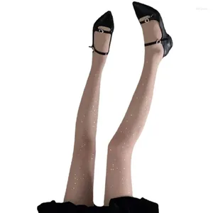 Women Socks Ballet Stockings Glitter Star Patterned Blingbling Pantyhose Tights