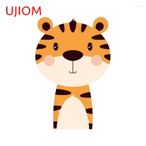 Наклейки на стены ujiom cartoon cute tiger room decor обои для водонепроницаемы